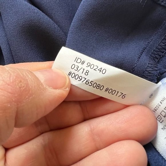 Express NWT Blue & White Floral Embroidered One Shoulder Blouse Size Small - Picture 6 of 7